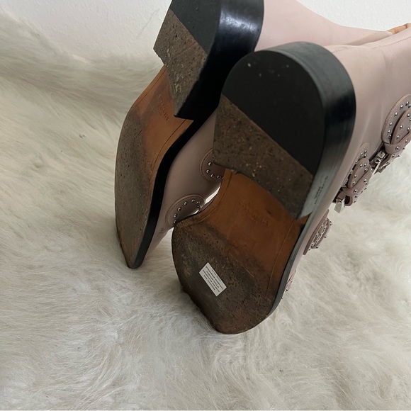 Givenchy Elegant Moto Studded Buckle Ankle Chelsea Boots - Picture 12 of 13